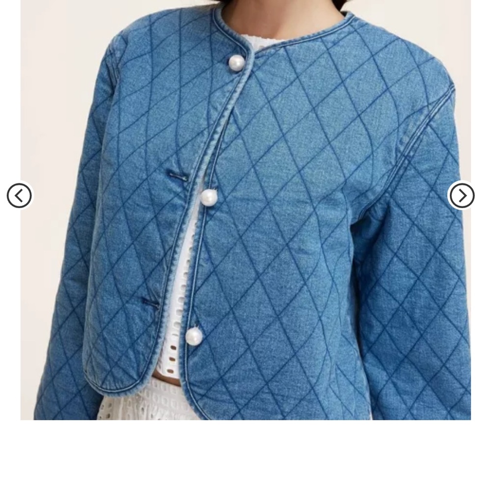 Kate Spade x target Women's Quilted Denim Jacket